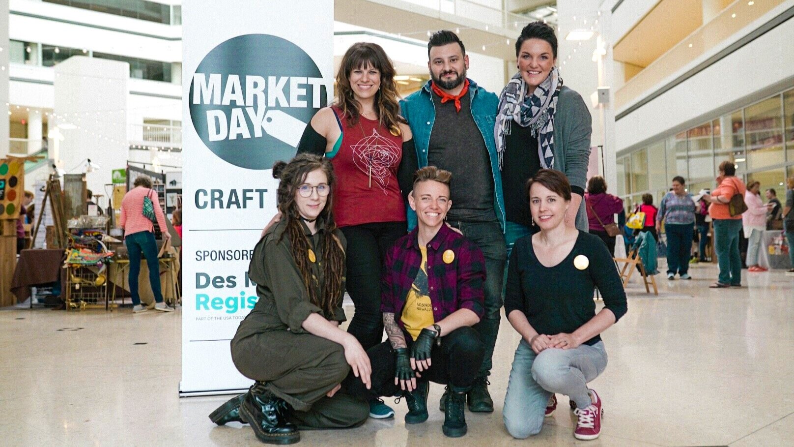 Top row, left to right: Dani, Andrew, Sarah. Bottom row, left to right: Shylah, Cat, Mary. We are all VERY attractive.